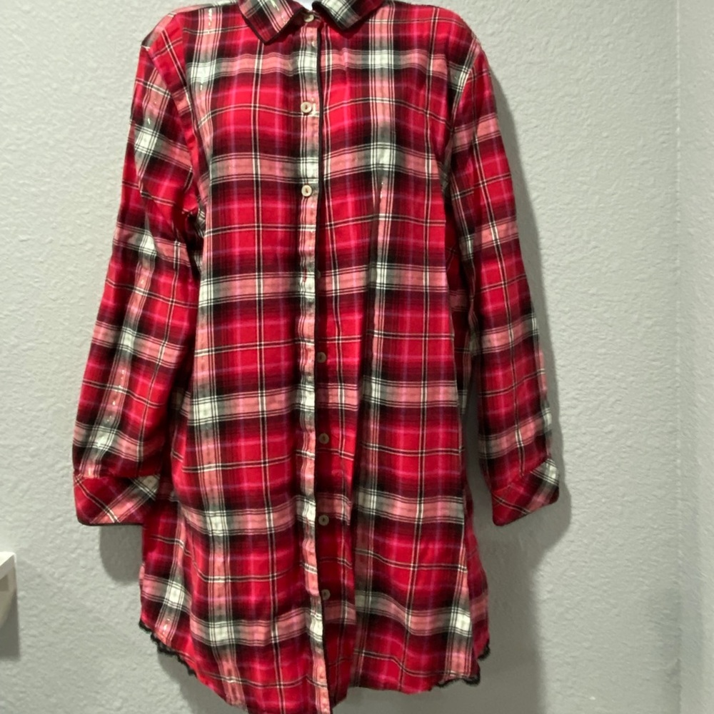 Victoria’s Secret plaid nightgown/ pajamas